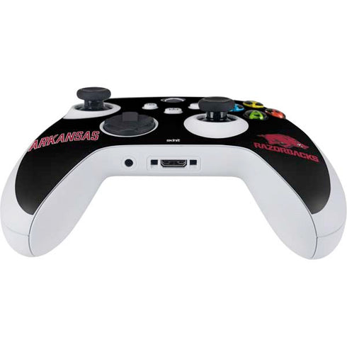 University of Arkansas-Fayetteville Razorbacks Black Xbox Series S Controller Skin